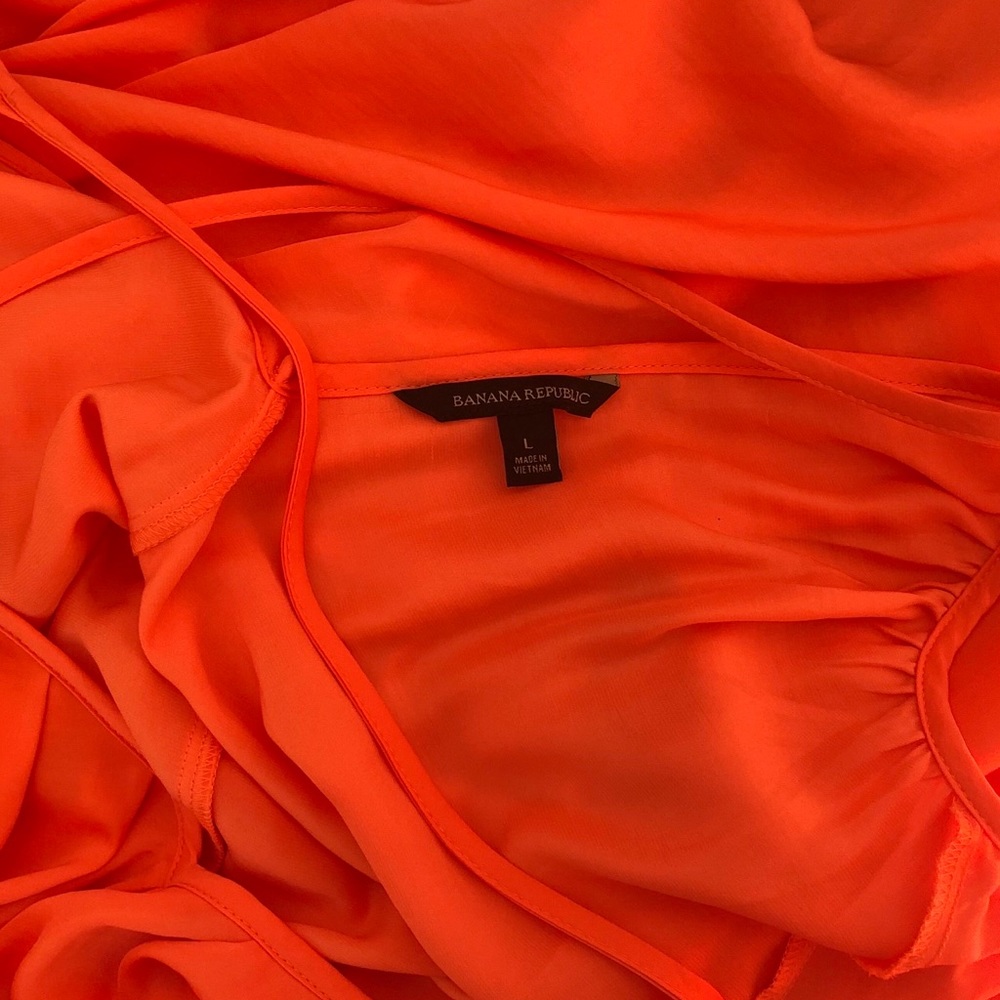 Banana Republic Silky Coral Dream Trapeze Dress - Picture 5 of 6